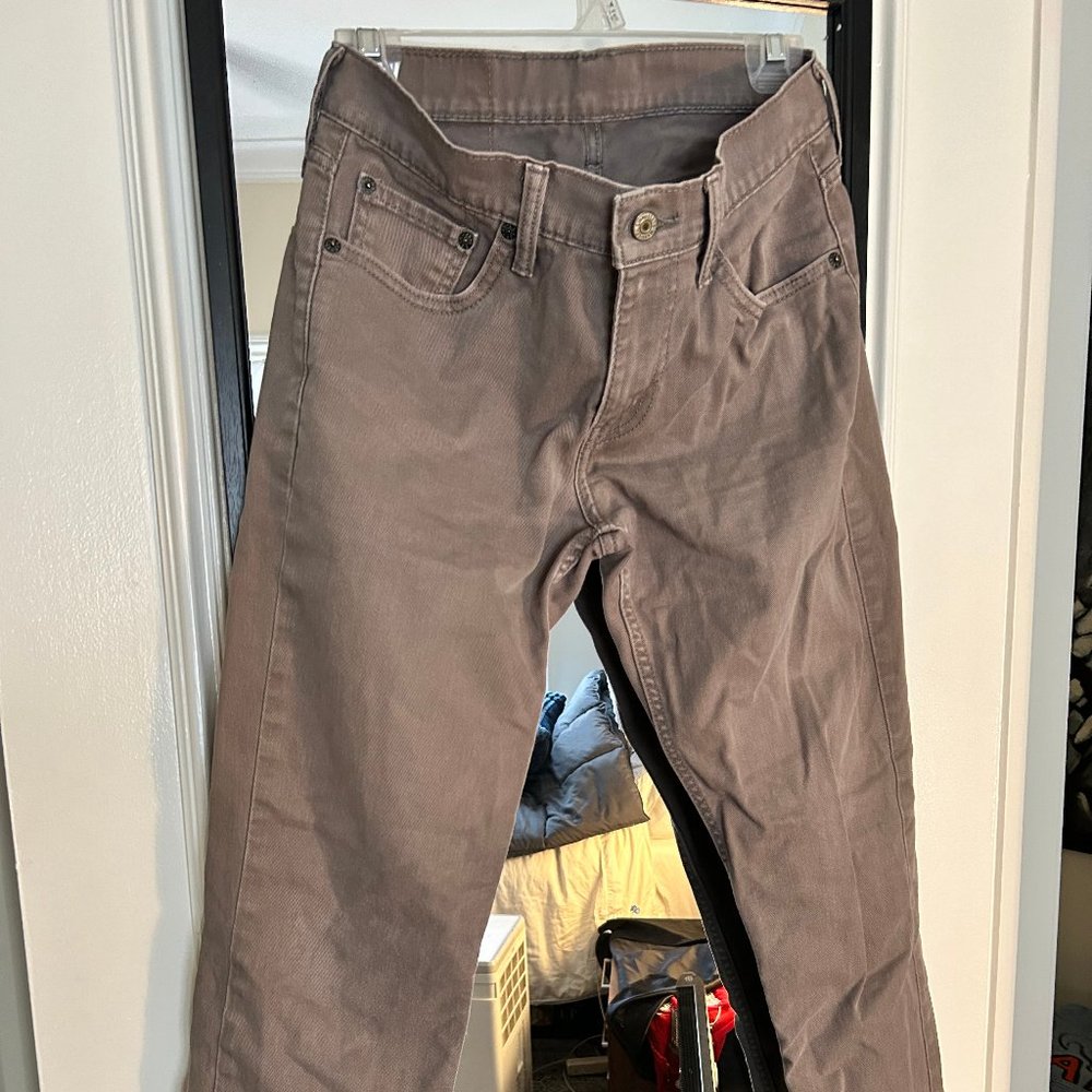 Levi's 511 Classic Strait Light Brown Denim Pants Size 29